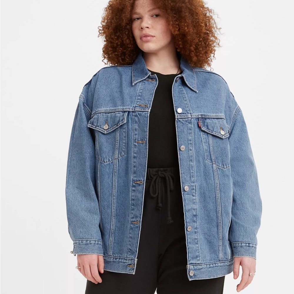 Levi's Blue Trucker Baggy Jean Jacket, 2X NWT